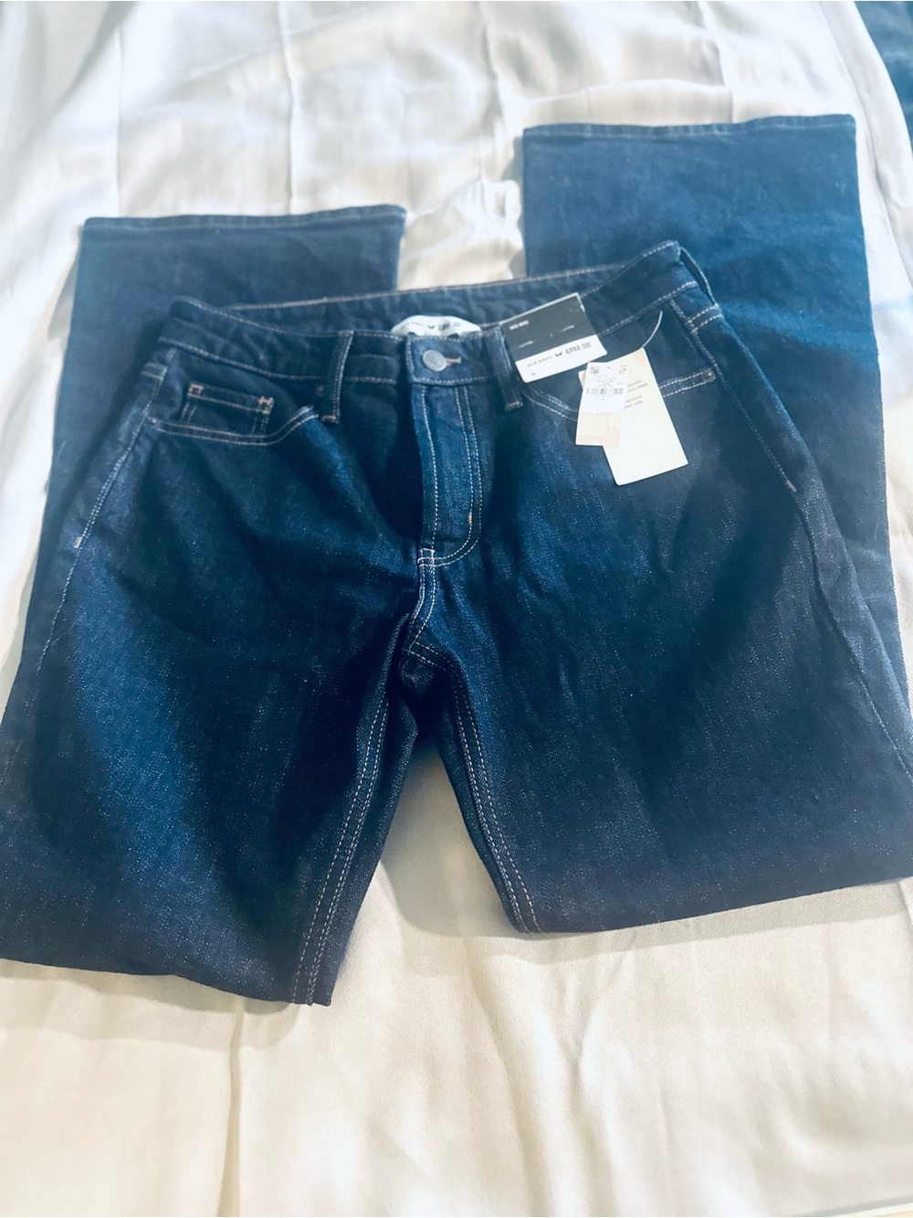 Rare!! Anna Sui Jeans NEW Bootcut Mid Rise Dark Blue Size 4 - Picture 8 of 10